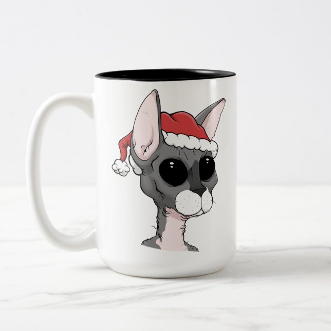 Christmas Sphynx Mug (Left)