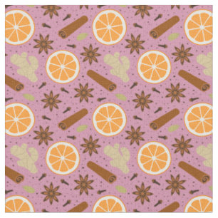 Christmas spices fabric