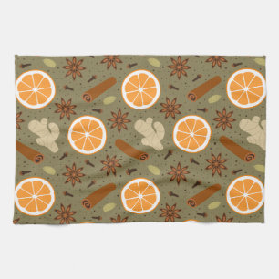 Christmas spices Kitchen Towels