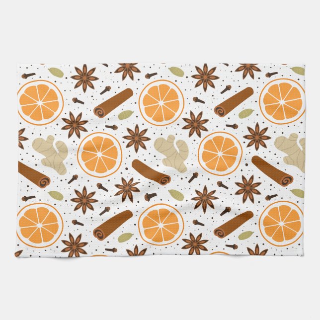 Christmas spices Kitchen Towels (Horizontal)