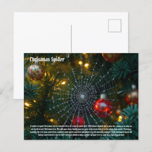 Christmas Spider Postcard