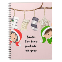 Christmas Spiral Notebook