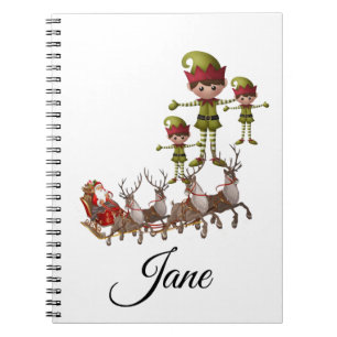 Christmas Spiral Notebook