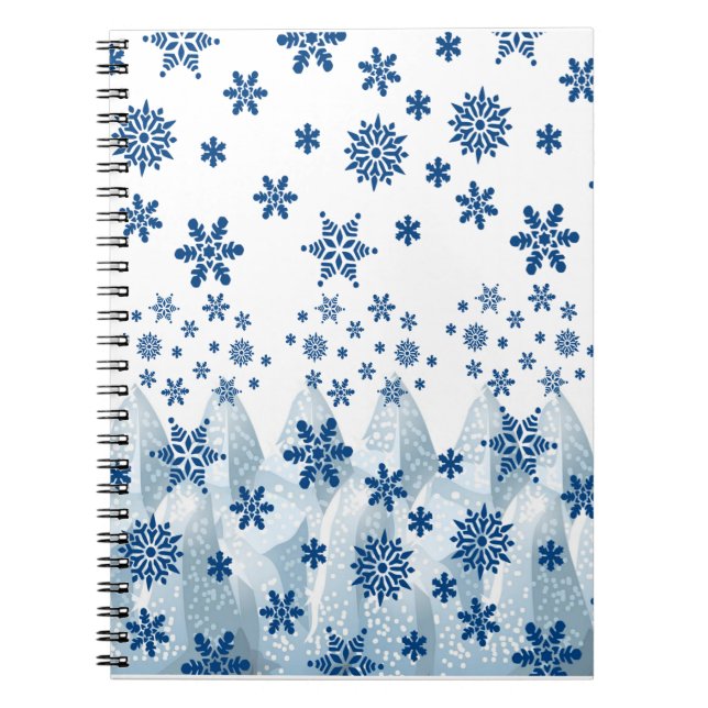 Christmas Spiral Notebook Snowflake (Front)