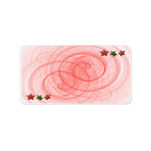 Christmas Spirals & Stars Label