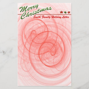 Christmas Spirals & Stars Stationery
