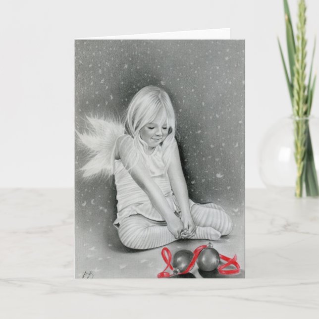 Christmas Spirit Angel Elf Card (Front)