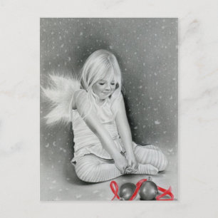 Christmas Spirit Angel Elf Postcard
