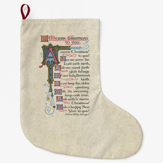 Christmas Spirit Celebrate Jesus Christ Stocking (Front)
