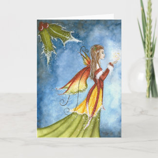 Christmas Spirit Fairy Greeting Card
