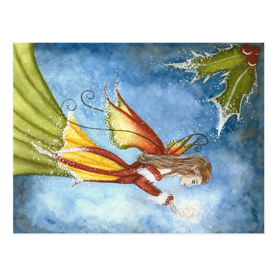 Christmas Spirit Fairy Postcard