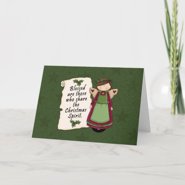 Christmas Spirit Holiday Card (Front)