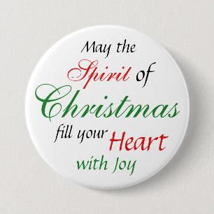 Christmas Spirit Holiday Season Button