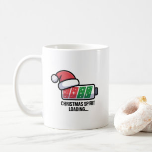 Christmas Spirit Loading Funny Holiday Coffee Mug