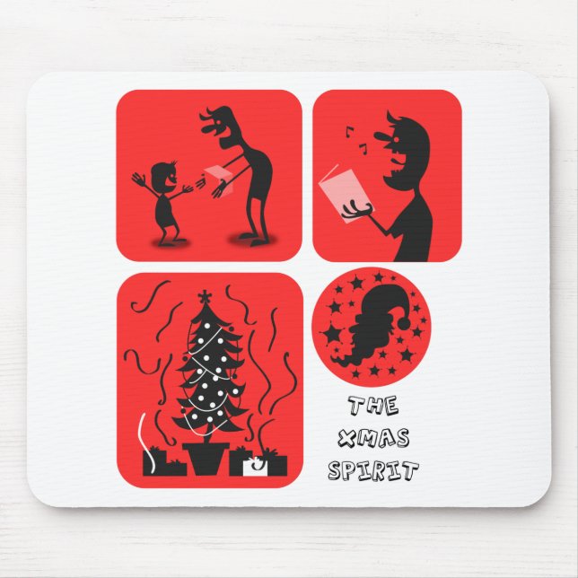 christmas spirit mouse mat (Front)