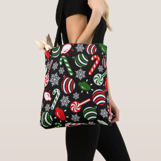Christmas Spirit Pattern Tote Bag