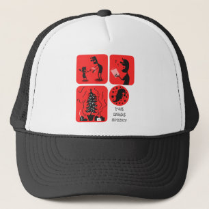 christmas spirit trucker hat