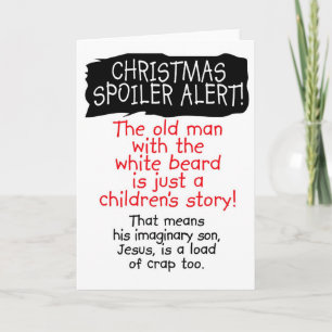 Christmas Spoiler Alert! Funny Christmas Card