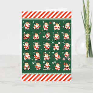Christmas Sports Countdown Holiday Card