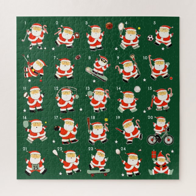 Christmas Sports Countdown Jigsaw Puzzle (Vertical)