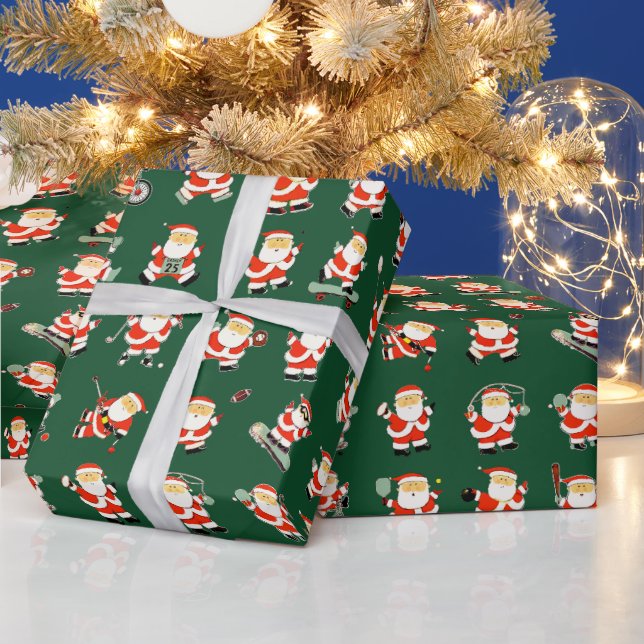 Christmas Sports Holiday Gift Wrapping Paper (Holidays)