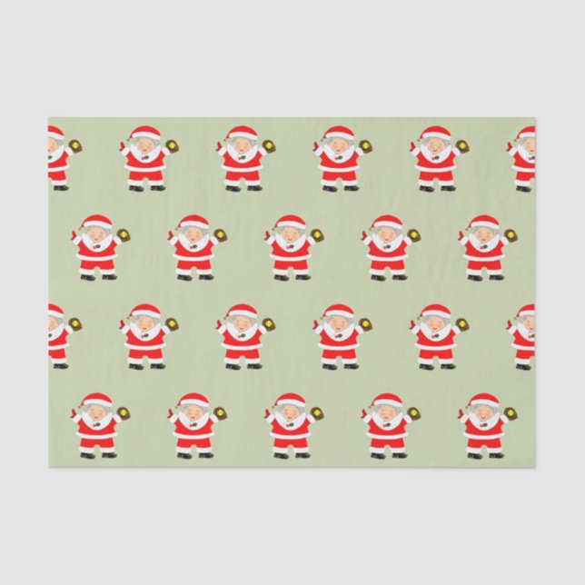 Christmas Sports Softball Tissue Paper (Front)