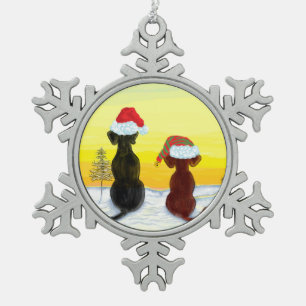 christmas springador snowflake pewter christmas ornament