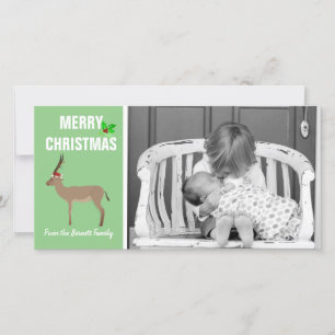 Christmas Springbok Photo Holiday Card