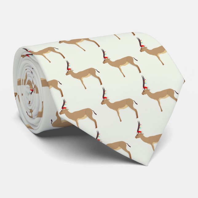 Christmas Springbok Tie (Rolled)