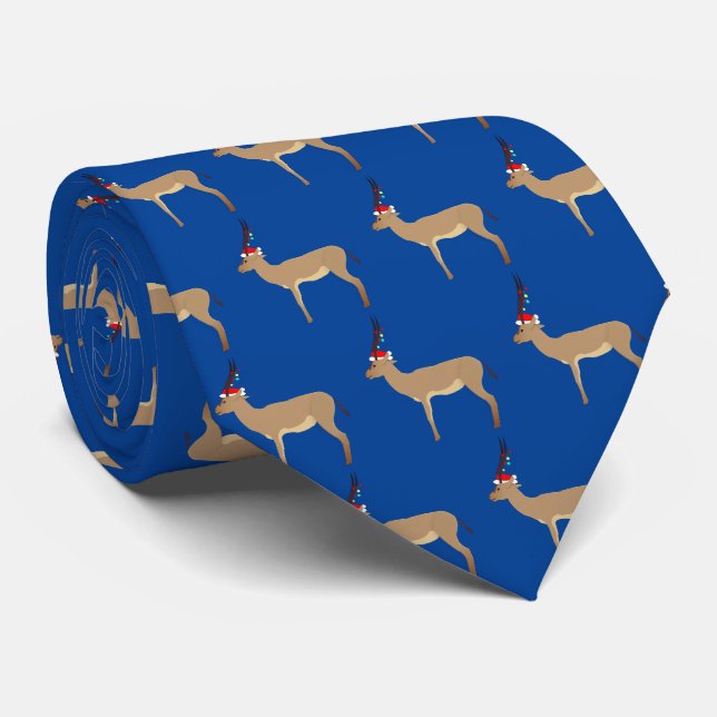 Christmas Springbok Tie (Rolled)