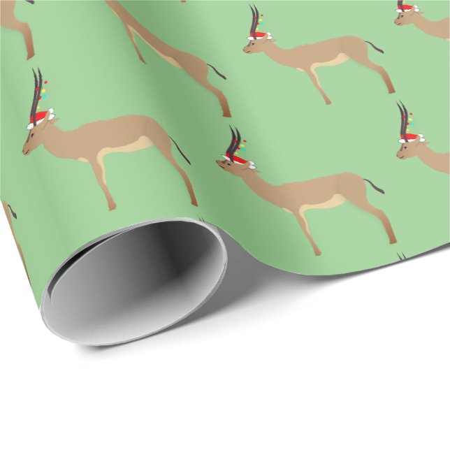 Christmas Springbok Wrapping Paper (Roll Corner)