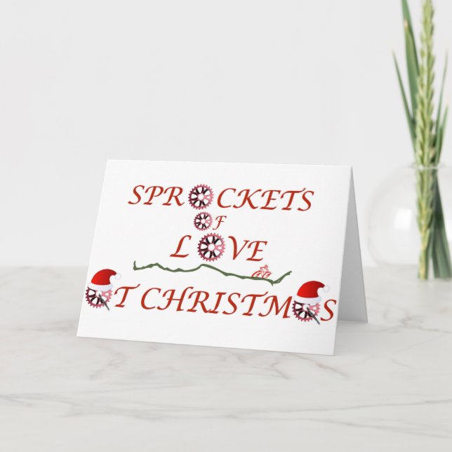 Christmas Sprockets of Love Holiday Card (Front)