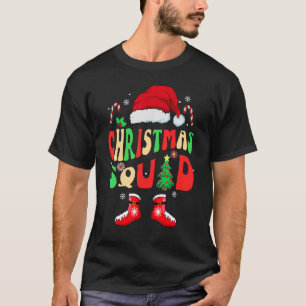 christmas squad 2022 family groovy team Santa Xmas T-Shirt