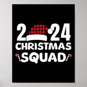 Christmas Squad 2024 Family Group Matching Christm Poster