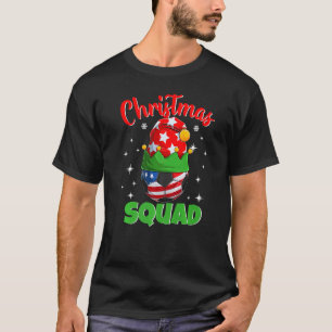 Christmas Squad  Elf Soccer Family Matching Pajama T-Shirt