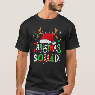 Christmas squad family 2022 santa matching team re T-Shirt
