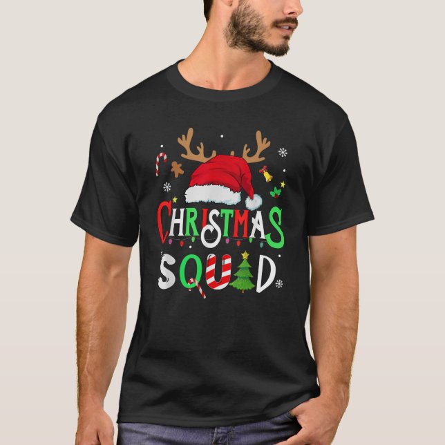 Christmas squad family 2022 santa matching team re T-Shirt (Front)