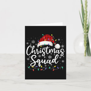 Christmas Squad Family Group Matching Christmas Pa Card
