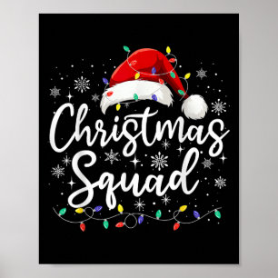 Christmas Squad Family Group Matching Christmas Pa Poster