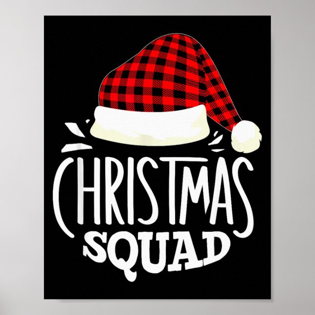 Christmas Squad Family Group Matching Christmas Pa Poster (Front)