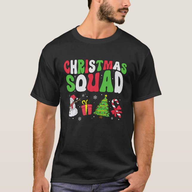 Christmas Squad Family Group Matching Christmas Pa T-Shirt (Front)