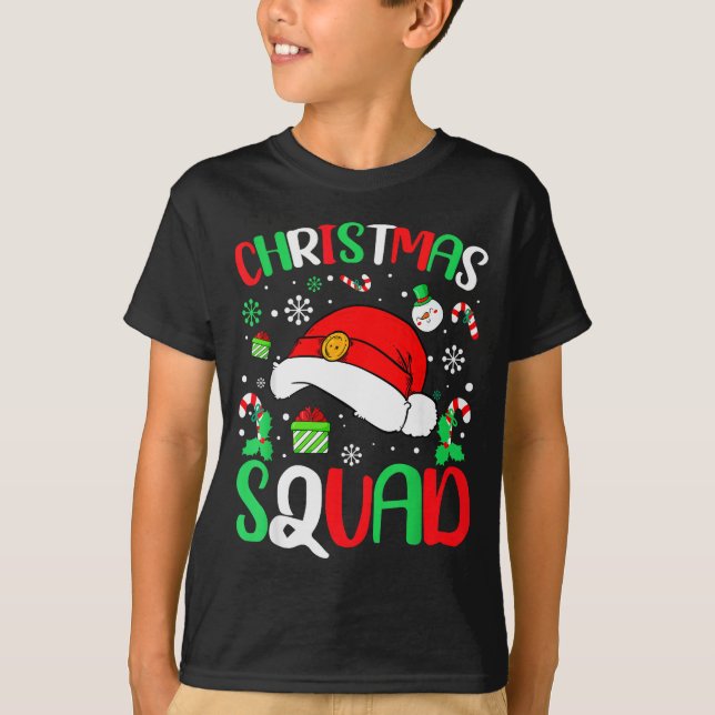 Christmas Squad Family Group Matching Christmas Pa T-Shirt (Front)