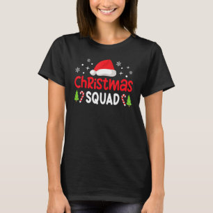 Christmas Squad Family Group Matching Santa Elf T-Shirt