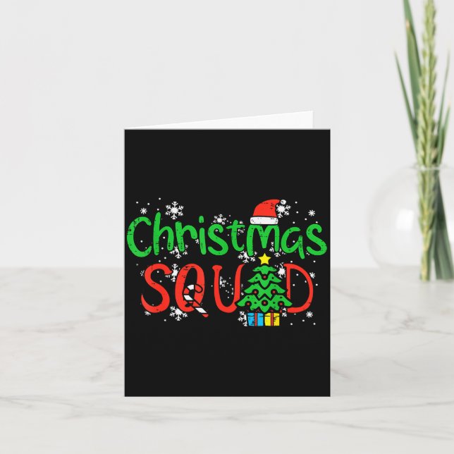 Christmas Squad Family Xmas Crew Men Women Boys Gi Card (Front)