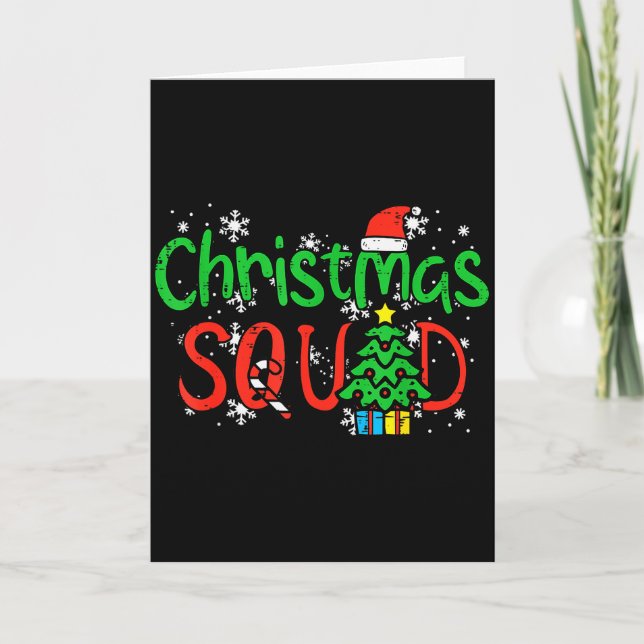 Christmas Squad Family Xmas Crew Men Women Boys Gi Card (Front)