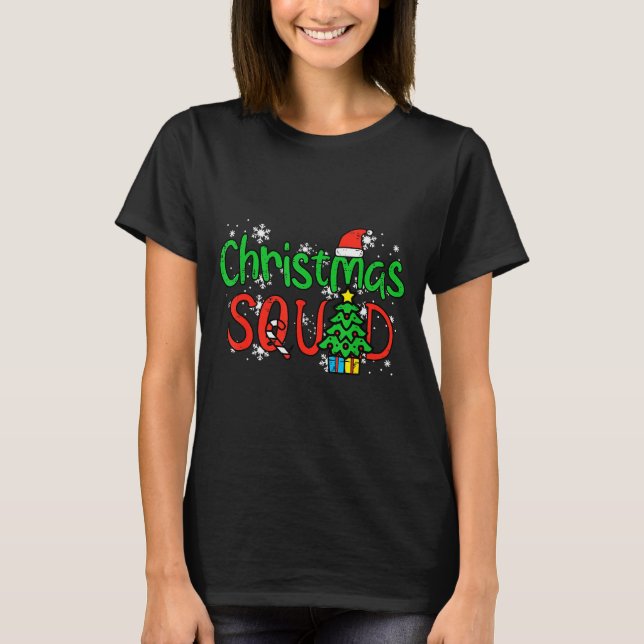 Christmas Squad Family Xmas Crew Men Women Boys Gi T-Shirt (Front)