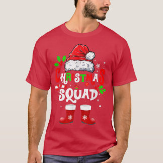 Christmas Squad Funny Santa Hat Xmas Crew Family P T-Shirt