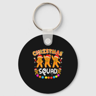 Christmas Squad Funny Xmas Gingerbread Family Matc Key Ring
