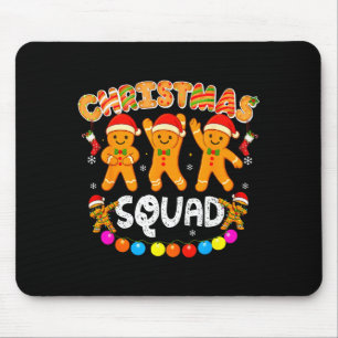 Christmas Squad Funny Xmas Gingerbread Family Matc Mouse Mat