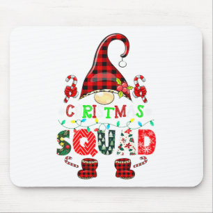 Christmas Squad Funny Xmas Gnome Family Matching P Mouse Mat